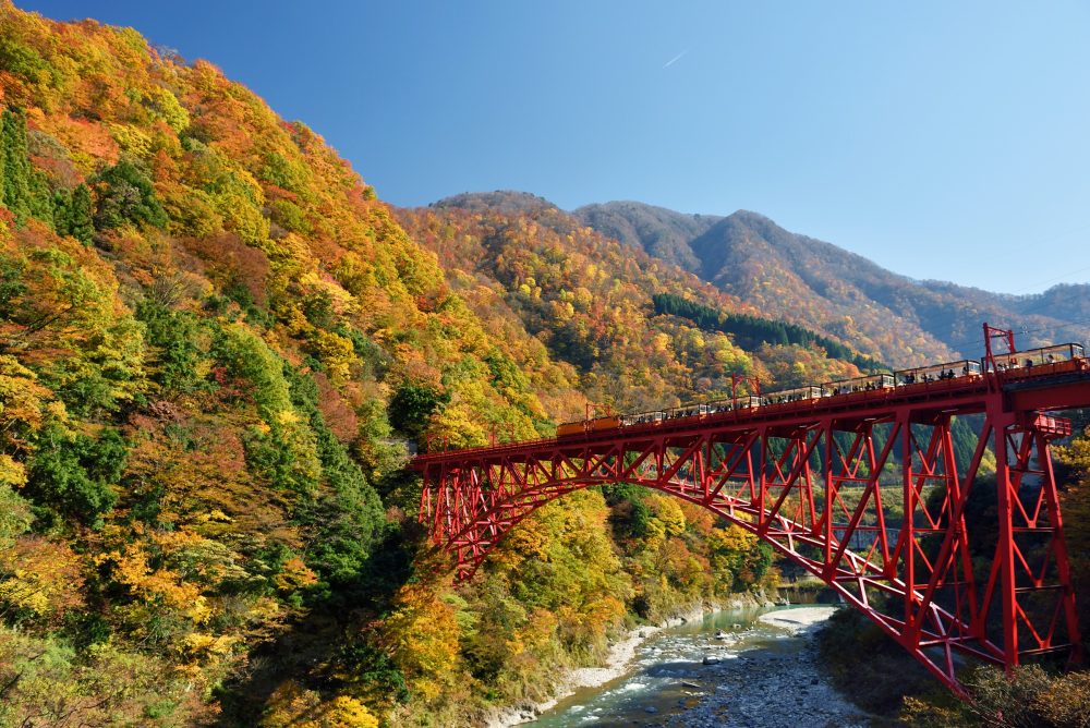 Kurobe Gorge trolley train