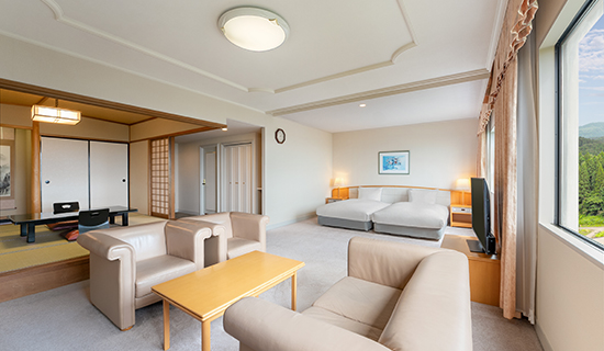 Classic Junior Suite, Japanese-Western style, 2 single beds and 2 futon beds